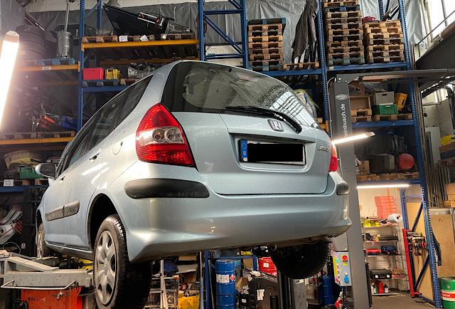 Honda Jazz 1.2 2012 Exhaust Mounting Ring Replacement Mechanic Berlin