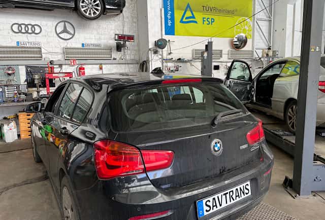 BMW-116i-подготовка к испытаниям TÜV в Берлине