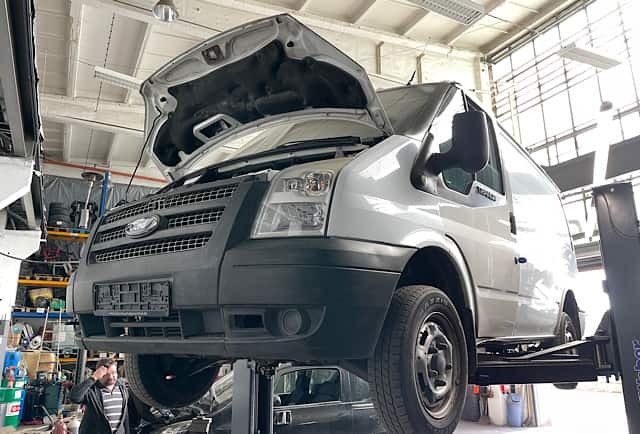 Ford-Transit-T260-замена листовых рессор-Берлин