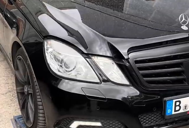 Smoke from the exhaust – how cleaning foam nearly ruined a Mercedes E63 AMG